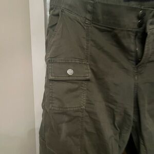 Hollister Khaki Cargo Wide Leg Pants